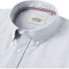 Alimens & Gentle Mens Solid Oxford Shirt Long Sleeve Dress Shirt Work Casual Button Down Shirts with Pocket(Anthracite)