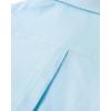 Alimens & Gentle Mens Solid Oxford Shirt Long Sleeve Dress Shirt Work Casual Button Down Shirts with Pocket(Aquamarine)
