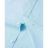 Alimens & Gentle Mens Solid Oxford Shirt Long Sleeve Dress Shirt Work Casual Button Down Shirts with Pocket(Aquamarine)