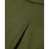Alimens & Gentle Mens Solid Oxford Shirt Long Sleeve Dress Shirt Work Casual Button Down Shirts with Pocket(Army Green)