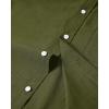 Alimens & Gentle Mens Solid Oxford Shirt Long Sleeve Dress Shirt Work Casual Button Down Shirts with Pocket(Army Green)