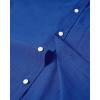 Alimens & Gentle Mens Solid Oxford Shirt Long Sleeve Dress Shirt Work Casual Button Down Shirts with Pocket(Bright Blue)