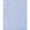 Alimens & Gentle Mens Solid Oxford Shirt Long Sleeve Dress Shirt Work Casual Button Down Shirts with Pocket(Classic Blue)