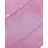 Alimens & Gentle Mens Solid Oxford Shirt Long Sleeve Dress Shirt Work Casual Button Down Shirts with Pocket(Dark Pink)