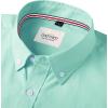 Alimens & Gentle Mens Solid Oxford Shirt Long Sleeve Dress Shirt Work Casual Button Down Shirts with Pocket(Green)