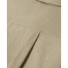 Alimens & Gentle Mens Solid Oxford Shirt Long Sleeve Dress Shirt Work Casual Button Down Shirts with Pocket(Light Khaki)