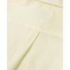 Alimens & Gentle Mens Solid Oxford Shirt Long Sleeve Dress Shirt Work Casual Button Down Shirts with Pocket(Light Yellow)