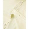 Alimens & Gentle Mens Solid Oxford Shirt Long Sleeve Dress Shirt Work Casual Button Down Shirts with Pocket(Light Yellow)