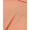 Alimens & Gentle Mens Solid Oxford Shirt Long Sleeve Dress Shirt Work Casual Button Down Shirts with Pocket(Orange Yellow)