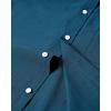 Alimens & Gentle Mens Solid Oxford Shirt Long Sleeve Dress Shirt Work Casual Button Down Shirts with Pocket(Peacock Blue)
