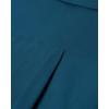Alimens & Gentle Mens Solid Oxford Shirt Long Sleeve Dress Shirt Work Casual Button Down Shirts with Pocket(Peacock Blue)