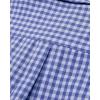 Alimens & Gentle Mens Solid Oxford Shirt Long Sleeve Dress Shirt Work Casual Button Down Shirts with Pocket(Plaid-light Blue)