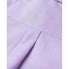 Alimens & Gentle Mens Solid Oxford Shirt Long Sleeve Dress Shirt Work Casual Button Down Shirts with Pocket(Purple)