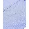 Alimens & Gentle Mens Solid Oxford Shirt Long Sleeve Dress Shirt Work Casual Button Down Shirts with Pocket(Striped-light Blue)