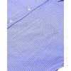 Alimens & Gentle Mens Solid Oxford Shirt Long Sleeve Dress Shirt Work Casual Button Down Shirts with Pocket(Striped-navy Blue)