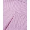 Alimens & Gentle Mens Solid Oxford Shirt Long Sleeve Dress Shirt Work Casual Button Down Shirts with Pocket(Striped-pink)