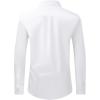Alimens & Gentle Men’s Stretch Stain Shield and Wrinkle Free Long Sleeve Solid Business Wedding Button Down Shirts