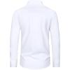 Alimens & Gentle Slim Fit Dress Shirts for Men Long Sleeve Stretch Stain Proof Wrinkle Free Button Down Shirts Formal Shirts(All White)