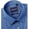 Alimens & Gentle Slim Fit Dress Shirts for Men Long Sleeve Stretch Stain Proof Wrinkle Free Button Down Shirts Formal Shirts(Blue Mood)