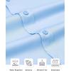 Alimens & Gentle Slim Fit Dress Shirts for Men Long Sleeve Stretch Stain Proof Wrinkle Free Button Down Shirts Formal Shirts(Blue Sky)