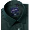 Alimens & Gentle Slim Fit Dress Shirts for Men Long Sleeve Stretch Stain Proof Wrinkle Free Button Down Shirts Formal Shirts(Dark Green)
