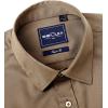 Alimens & Gentle Slim Fit Dress Shirts for Men Long Sleeve Stretch Stain Proof Wrinkle Free Button Down Shirts Formal Shirts(Dark Khaki)