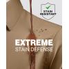 Alimens & Gentle Slim Fit Dress Shirts for Men Long Sleeve Stretch Stain Proof Wrinkle Free Button Down Shirts Formal Shirts(Dark Khaki)