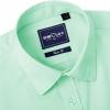 Alimens & Gentle Slim Fit Dress Shirts for Men Long Sleeve Stretch Stain Proof Wrinkle Free Button Down Shirts Formal Shirts(Grass Green)