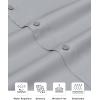 Alimens & Gentle Slim Fit Dress Shirts for Men Long Sleeve Stretch Stain Proof Wrinkle Free Button Down Shirts Formal Shirts(Light Grey)