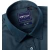 Alimens & Gentle Slim Fit Dress Shirts for Men Long Sleeve Stretch Stain Proof Wrinkle Free Button Down Shirts Formal Shirts(Light Navy)