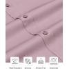Alimens & Gentle Slim Fit Dress Shirts for Men Long Sleeve Stretch Stain Proof Wrinkle Free Button Down Shirts Formal Shirts(Light Pink)