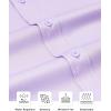 Alimens & Gentle Slim Fit Dress Shirts for Men Long Sleeve Stretch Stain Proof Wrinkle Free Button Down Shirts Formal Shirts(Light Purple)