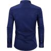Alimens & Gentle Slim Fit Dress Shirts for Men Long Sleeve Stretch Stain Proof Wrinkle Free Button Down Shirts Formal Shirts(Navy)