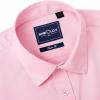 Alimens & Gentle Slim Fit Dress Shirts for Men Long Sleeve Stretch Stain Proof Wrinkle Free Button Down Shirts Formal Shirts(Pink)