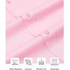 Alimens & Gentle Slim Fit Dress Shirts for Men Long Sleeve Stretch Stain Proof Wrinkle Free Button Down Shirts Formal Shirts(Pink)