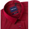 Alimens & Gentle Slim Fit Dress Shirts for Men Long Sleeve Stretch Stain Proof Wrinkle Free Button Down Shirts Formal Shirts(Red)