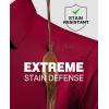 Alimens & Gentle Slim Fit Dress Shirts for Men Long Sleeve Stretch Stain Proof Wrinkle Free Button Down Shirts Formal Shirts(Red)