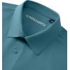 Alimens & Gentle Stretch Mens Dress Shirts Slim Fit Long Sleeve Casual Skinny Muscle Fit Wrinkle Free Button Down Shirt(Blue Heaven)