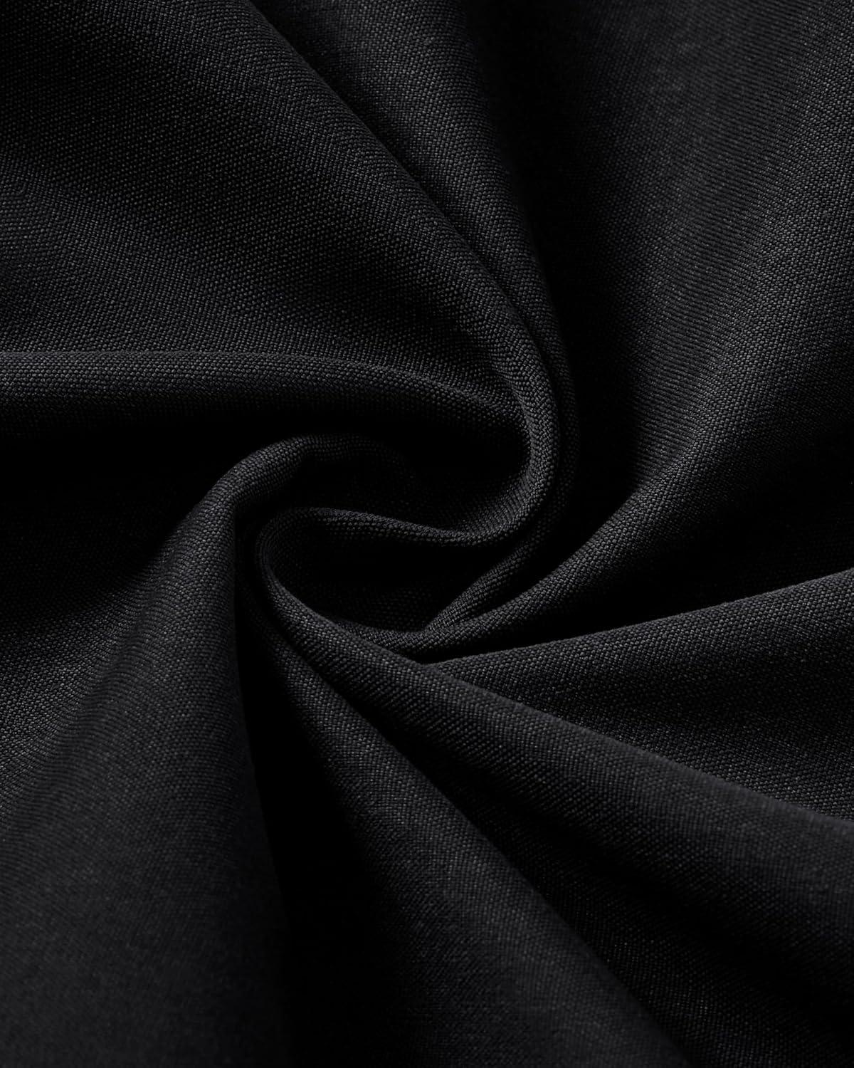 imageAlimens amp Gentle Mens Short Sleeve Dress Shirt Wrinkle Free Wedding Business Casual Summer Button Down Shirt with PocketBlack