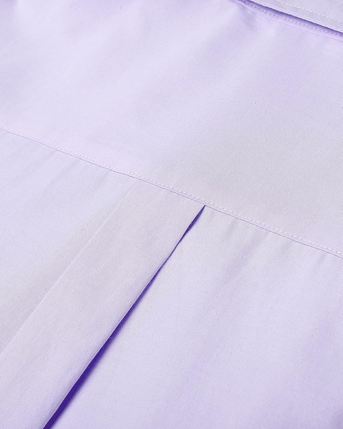 imageAlimens amp Gentle Mens Short Sleeve Oxford Shirt Regular Fit Button Down Collar Shirts with PocketPurple