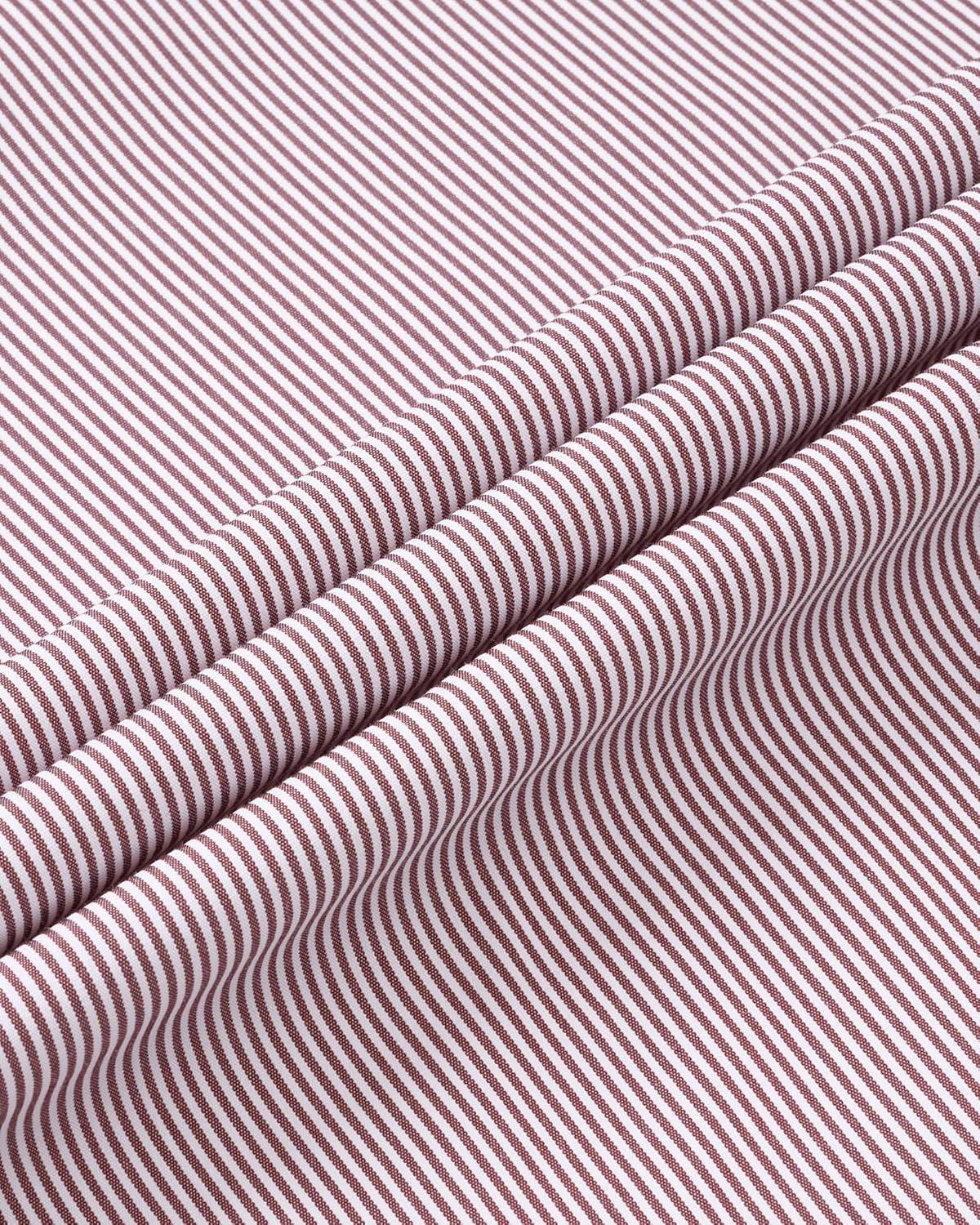 imageAlimens amp Gentle Mens Stripe Dress Shirts Transitional Weather Long Sleeve Casual Button Down Business Shirt Poplin TopWine Red