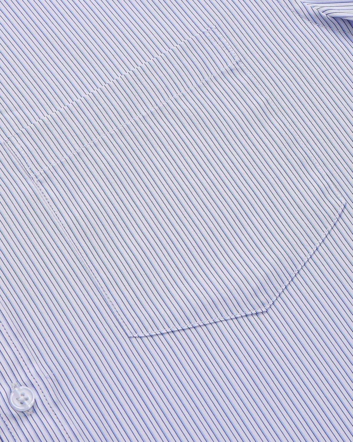 imageAlimens amp Gentle Mens Striped Dress Shirt Button Down Regular Fit Shirts Casual Business Transitional WeatherBlue Pinstripe