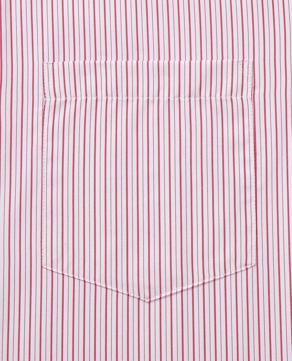 imageAlimens amp Gentle Mens Striped Dress Shirt Button Down Regular Fit Shirts Casual Business Transitional WeatherRed Stripe