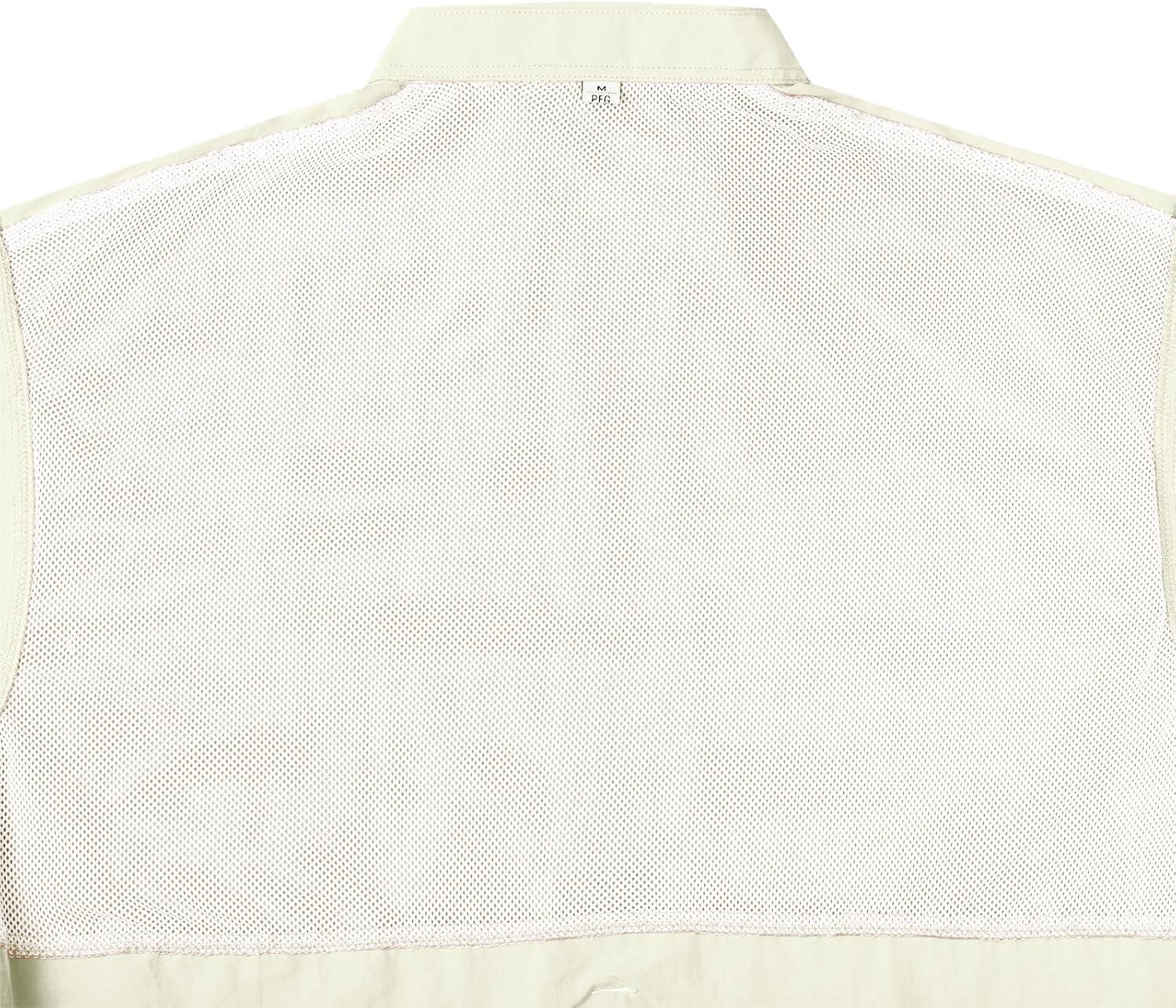 imageAlimens amp Gentle Short Sleeve Fishing Shirt Wicking Fabric Sun Protection Casual Button Down ShirtsBeige White
