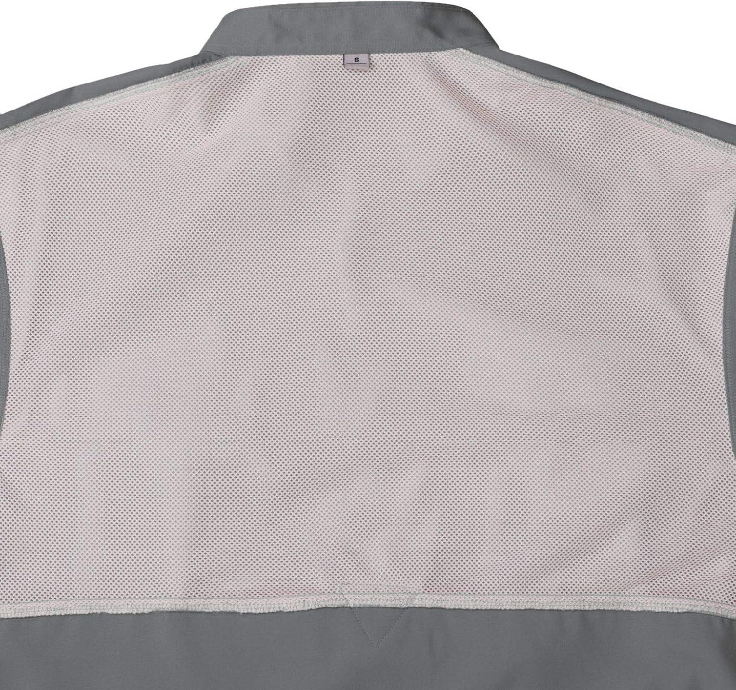 imageAlimens amp Gentle Short Sleeve Fishing Shirt Wicking Fabric Sun Protection Casual Button Down ShirtsDark Grey