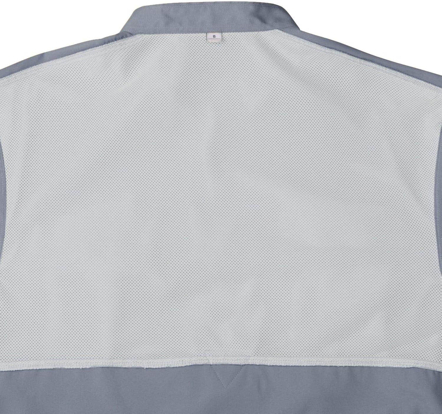 imageAlimens amp Gentle Short Sleeve Fishing Shirt Wicking Fabric Sun Protection Casual Button Down ShirtsGrey