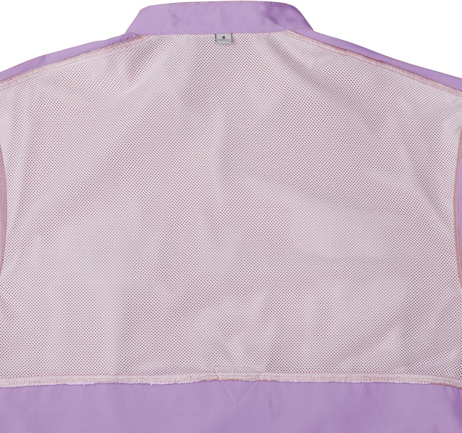 imageAlimens amp Gentle Short Sleeve Fishing Shirt Wicking Fabric Sun Protection Casual Button Down ShirtsLilac Purple