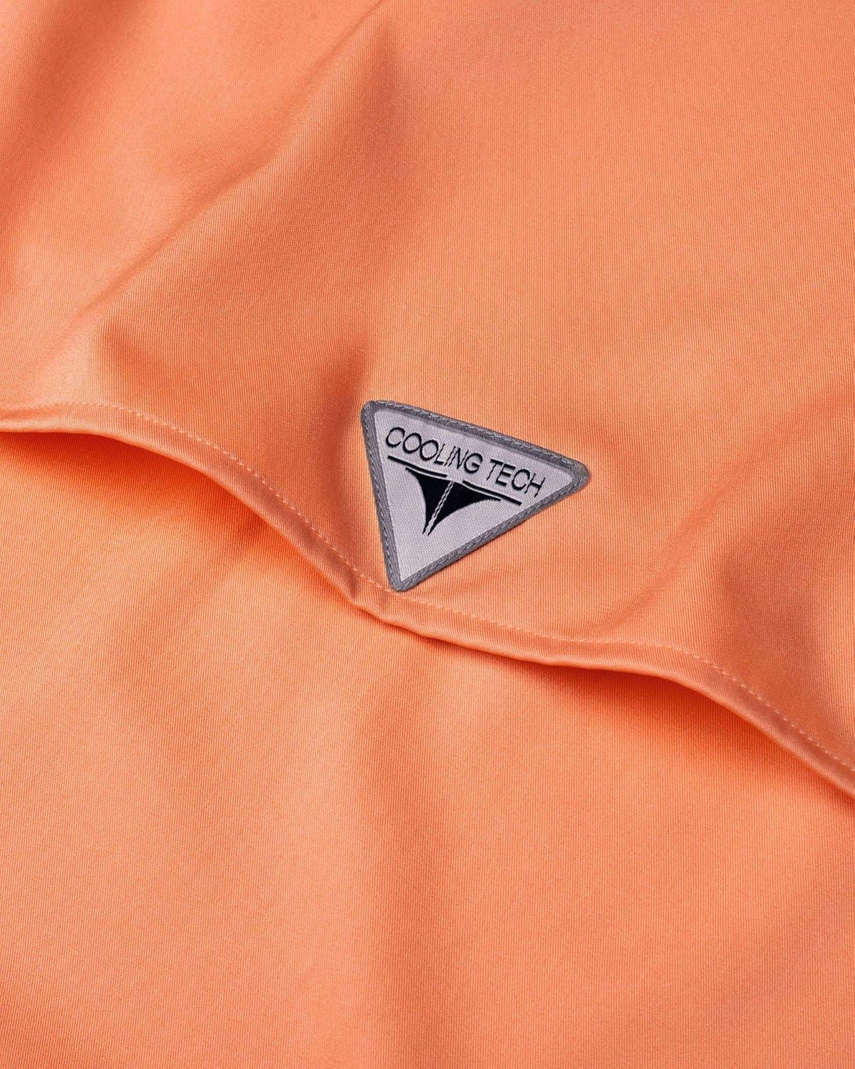 imageAlimens amp Gentle Short Sleeve Fishing Shirt Wicking Fabric Sun Protection Casual Button Down ShirtsOrange