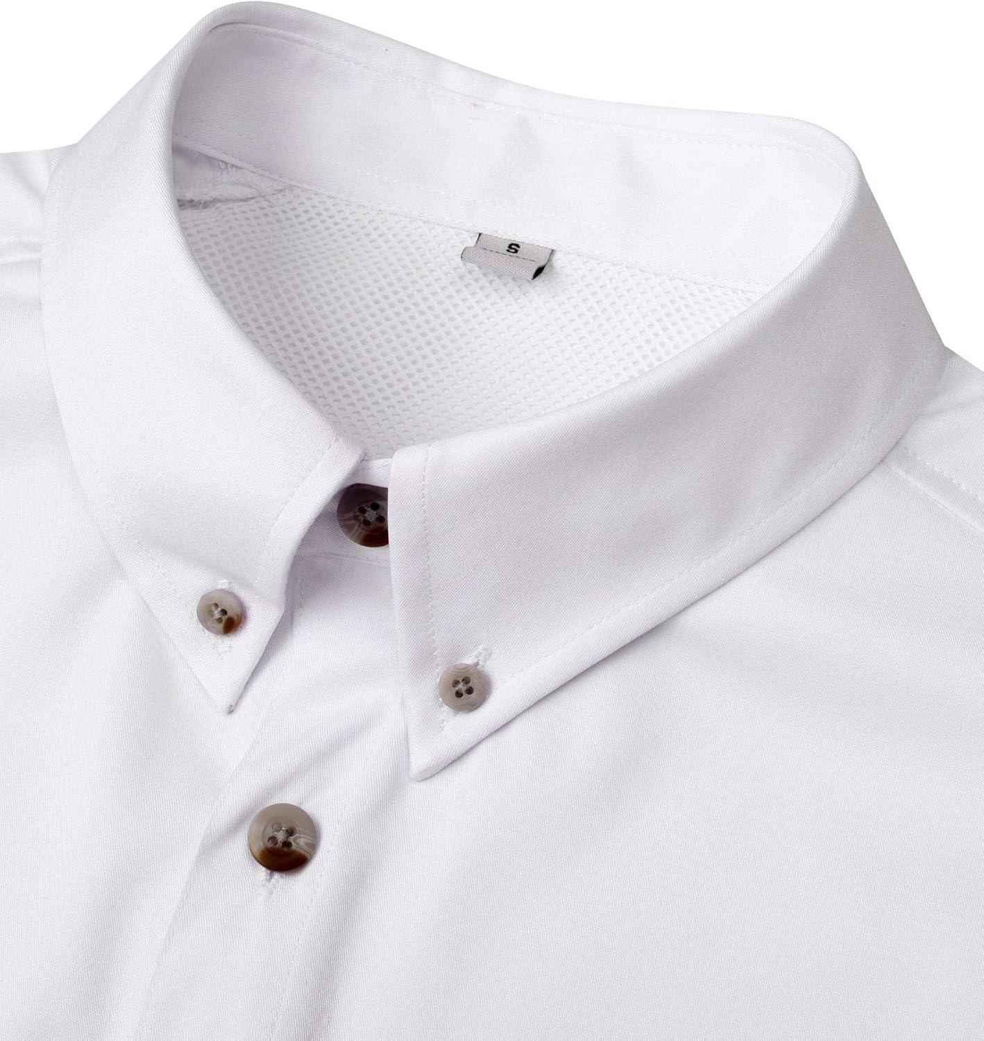 imageAlimens amp Gentle Short Sleeve Fishing Shirt Wicking Fabric Sun Protection Casual Button Down ShirtsWhite