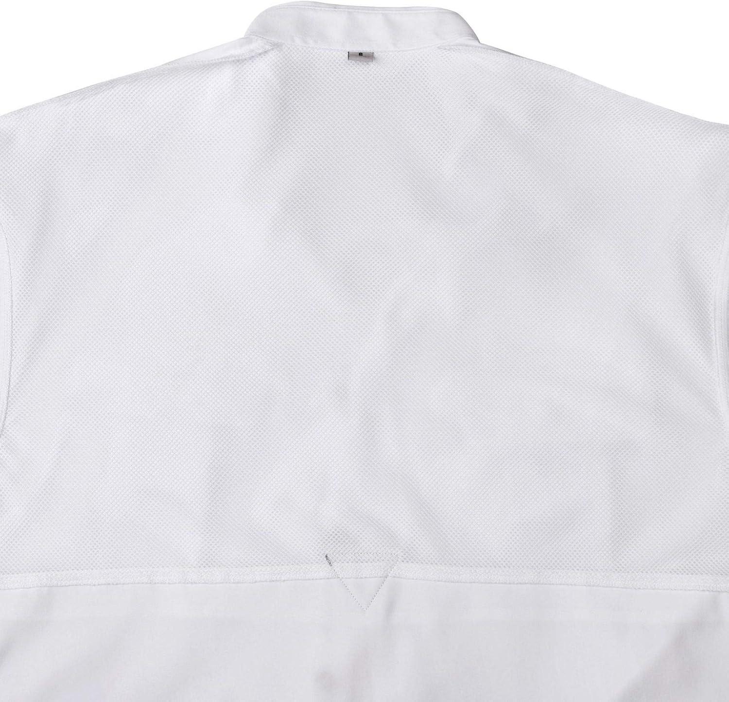 imageAlimens amp Gentle Short Sleeve Fishing Shirt Wicking Fabric Sun Protection Casual Button Down ShirtsWhite